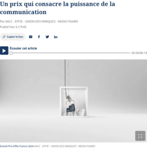 Effie 2024 article Figaro